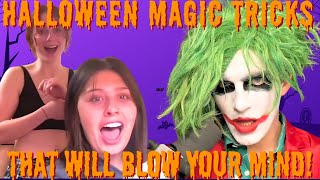 Halloweens MINDBLOWING MAGIC Tricks You Wont Believe [upl. by Tertias]