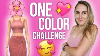 De Sims 4 One Color Challenge Roze 🎀 [upl. by Willumsen]