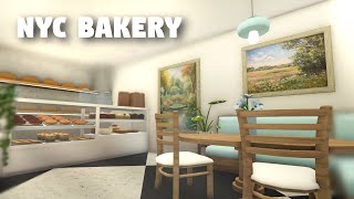 building a nyc style bakery in bloxburg [upl. by Lrub]