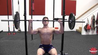 How To Seated Barbell Shoulder Press [upl. by Lynelle]