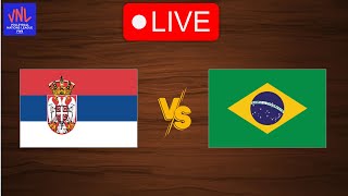 Live Serbia vs Brazil  FIVB Volleyball Nations League 2024  Live Play By Play Scoreboard [upl. by Elliott76]