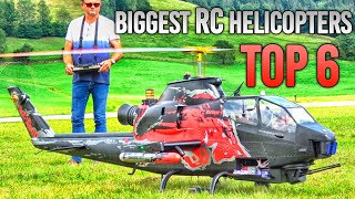 TOP 6 BIGGEST RC HELICOPTER SCALE MODELS [upl. by Davie]