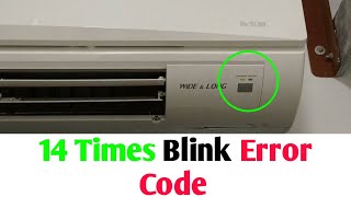 14 Times Blink Error Mitsubishi Electric Air Conditioner Mitsubishi electric error [upl. by Harriet]