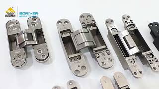 stainless steel adjustable concealed door hinge manufacturer [upl. by Moulden328]