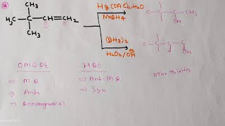 oxymercuration–demercuration based jee mains pyq  Hydroboration Oxidation Reaction jee 2022 [upl. by Gnehc]