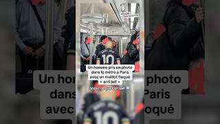 Un homme pris en photo dans le métro avec un maillot floqué « anti juif » une enquête ouverte [upl. by Nayar]