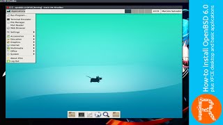 Howto Install OpenBSD 60 plus XFCE desktop and basic applications [upl. by Yesor]