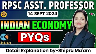 College Lecturer  RPSC  Previous Questions Indian Economy [upl. by Ycaj]