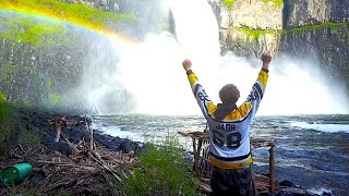 Fishing the Largest Waterfall in Washington  PALOUSE FALLS [upl. by Aleek715]