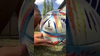 Testing The New World Cup Ball [upl. by Drofub666]