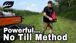 No Till Food Plots  The Ultimate Buckwheat No Till Method [upl. by Nekal]