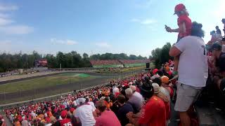 Italian Grand Prix Monza 2024 Leclerc Wins and the Ferrari Fans Tifosi goes BONKERS [upl. by Aihsile767]