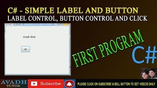 c label and Button Controls  button click using cnet  label c  Button c [upl. by Lewiss]