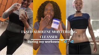 I used ALBOLENE moisturizing cleanser during my workouts 🤯💦🏃🏾‍♀️💦🏋🏾‍♀️🚴🏾‍♀️ [upl. by Innaig146]