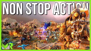 NON STOP ACTION  Realms of Ruin  Orruk vs Tzeentch PVP Gameplay  1vs1  No Commentary [upl. by Althee]