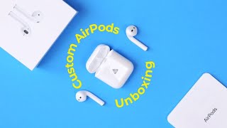 ENGRAVED AirPods 2 Unboxing and Setup 2021 [upl. by Annawad]