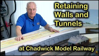 RETAINING WALLS amp TUNNELS at Chadwick Model Railway  206 [upl. by Sammons]