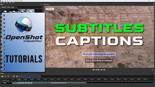 OpenShot Tutorial 14  How To Add Captions and Subtitles In OpenShot [upl. by Meelak]