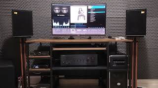 Yamaha AS701  Wharfedale Denton 85th  SUB Spento  Postazione PC [upl. by Htinnek]