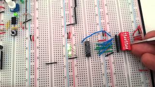 74HC85N 4bit magnitude comparator [upl. by Bartram]