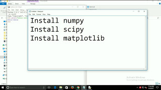 How to install numpy scipy and matplotlib  python [upl. by Suravaj]