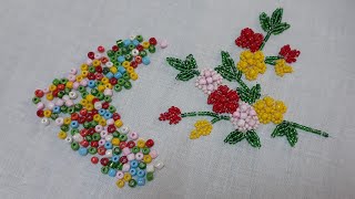 Hand Embroidery New 2021 Flower design stitch GPR RASEL [upl. by Atekal]