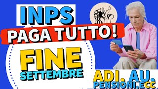 Pagamenti INPS fine settembre Assegno Unico ADI NASpI  Ecc [upl. by Malinde]