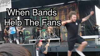 When Bands Stop Concerts to Save Fans [upl. by Nylirahs]