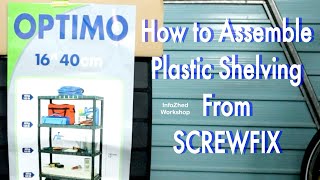 How to assemble Screwfix Solid Plastic Shelving [upl. by Fiore721]