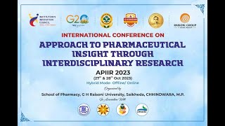 INTERNATIONAL CONFERENCE ON APPROACH TO PHARMACEUTICAL INSIGHT THROUGH INTERDISCIPLINARY RESEARCH [upl. by Youlton]