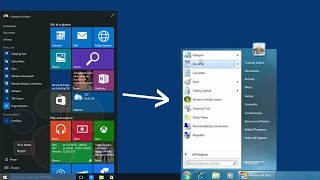 how to change start menu windows 10 to classic view [upl. by Ziom]