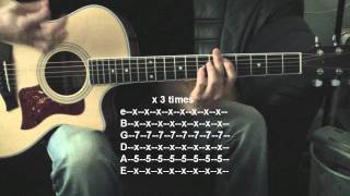 How to play Ignorance by Paramore acoustic Rhythm [upl. by Nagiam]