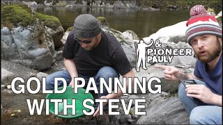 Gold Panning with Steve and Pioneer Pauly [upl. by Lledualc]