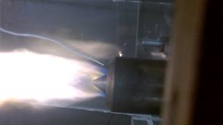 Mesoscale Hybrid Rocket Aerospike Nozzle Test 8 View 2 [upl. by Isadora]