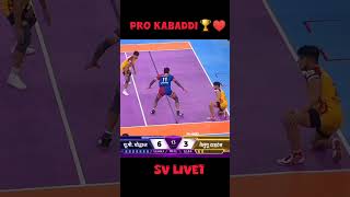 Pro kabaddi SV Live1 kabaddi kabbadishorts international sports [upl. by Yoj827]