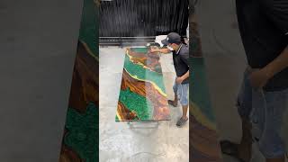 Epoxy art we work very hard epoxy epoxyresin wood woodworking art shorts [upl. by Huai]