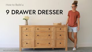 How to Build a 9 Drawer Dresser  And Why 9 Drawers are Better Than 6 [upl. by Norwood662]