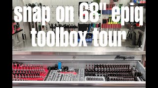 Snap On 68quot Epiq Toolbox Tour w Hutch loaded with snap on matco and mac tools [upl. by Kitti]