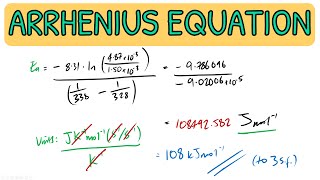 Kinetics Arrhenius Equation  Exam Question｜Edexcel A Level Chemistry [upl. by Anit524]