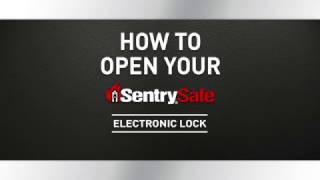 How to Open a Sentry®Safe Electronic Lock Fire Safe [upl. by Twum]