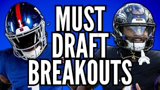 5 MUST DRAFT Breakouts in 2024 Fantasy Football [upl. by Ettezoj163]