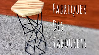 Fabriquer des tabourets de bar  DIY bar stool [upl. by Tshombe]