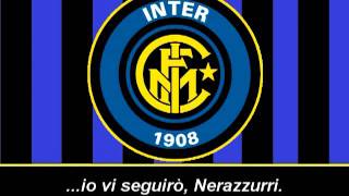 Inno Inter  Pazza Inter Amala Testo  Himno del Inter de Milan Letra [upl. by Ahsinrad]