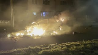 Cars set ablaze in Cardiff riots after teen deaths  AFP [upl. by Nywra406]