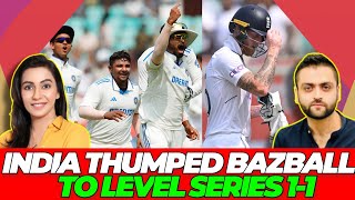 India THUMPED Bazball to win 2nd Test and level series 11  India vs England [upl. by Garlan]