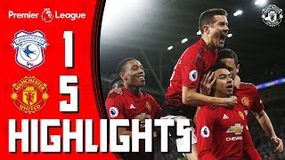 Highlights  Cardiff 15 Manchester United  Premier League [upl. by Arinaid]