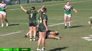 Womens Tackle  Wests Rosellas v Wyong Roos Saturday 8th July 2023 [upl. by Hynda]