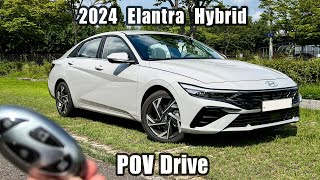 The New 2024 Hyundai Elantra Hybrid FACELIFT POV Test Drive [upl. by Levana989]