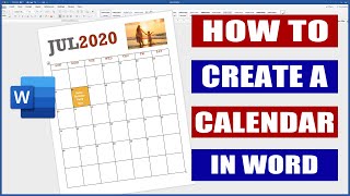 How to Create and Format a Calendar in Word  Microsoft Word tutorials [upl. by Greenstein]