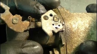 DIY  Tecumseh Snowblower Carburetor Throttle Shaft Lever Repair PART 1 [upl. by Thirzia]